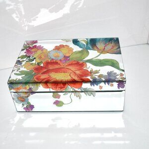 Mackenzie Childs Flower Market Reflections Jewelry Box #45108-